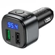 Автомобильный FM-трансмиттер модулятор Bluetooth MP3 HOCO E67 Fighter QC3.0 - изображение 3