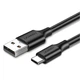 USB кабель Ugreen US287 1 м type-c чорний - изображение 2