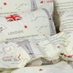 Подвійний постільний комплект З0058 Еней-Плюс, колір: червоний, бежевий - зображення 3