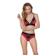Эластичный топ с кружевом чёрно-красный Passion PS001 TOP size S - изображение 2