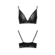 Эластичный топ с кружевом Passion PS001 TOP L, black - изображение 5