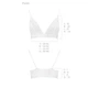 Эластичный топ с кружевом белый Passion PS001 TOP size M - изображение 5