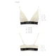 Эластичный топ с кружевом Passion PS001 TOP ecru size M - изображение 5