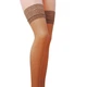 Панчохи Passion ST003 5 beige, класичні, на ажурній силіконовій резинці - изображение 1
