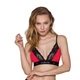 Эластичный топ с кружевом чёрно-красный Passion PS001 TOP size L - изображение 1