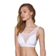 Топ с прозрачной вставкой Passion PS002 TOP L, white - изображение 1