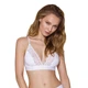 Эластичный топ с кружевом белый Passion PS001 TOP size S - изображение 1