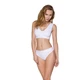 Спортивный топ из эластичного хлопка белый Passion PS005 TOP size L - изображение 3