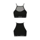 Спортивний топ з прозорою вставкою чорний passion PS006 TOP size XL - зображення 5