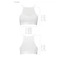 Спортивный топ с прозрачной вставкой белый Passion PS006 TOP size S - изображение 5