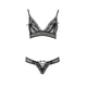 Комплект білизни ERZA SET black L/XL - Passion: ліф і трусики - зображення 3