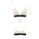 Эластичный топ с кружевом Passion PS001 TOP ecru size S - изображение 5