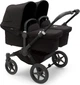 Універсальна коляска 2 в 1 для двійні Bugaboo Donkey 5 Twin шасі Black/Midnight Black текстиль Midnight Black - зображення 2