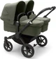 Універсальна коляска 2 в 1 для двійні Bugaboo Donkey 5 Twin шасі Black/Forest Green Текстиль Forest Green - зображення 2
