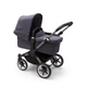 Універсальна коляска 2 в 1 для двійні Bugaboo Donkey 5 Twin шасі Graphite/Stormy Blue Текстиль Stormy Blue - зображення 4