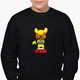 Свитшот для мальчиков Бравл Старс Леон Пикачу (Brawl Stars Leon Pikachu) (9509-2601-6) 134-140 см Черный - изображение 1