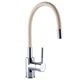 Смеситель для кухни с гибким изливом Globus Lux LAZER GLLR-0203S-BEIGE однорычажный, латунь, бежевый - изображение 1