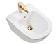 Подвесное биде REA CARLO MINI WHITE GOLD EDGE - изображение 2