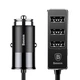 Автомобільний зарядний пристрій Baseus Enjoy Together Output Patulous Car Charger 5.5A Black (CCTON-01) - зображення 1