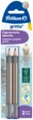 Набор карандашей для обучения письму Pelikan Griffix Ergonomic B мягкие х 2 шт (817028) - изображение 1