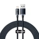 Кабель Baseus Lightning Crystal Shine Series | 2M, 2.4A | (CAJY000101) black - зображення 3