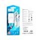 Адаптер сетевой HOCO Lightning cable single port charger set C96A 1USB 2.1A white - изображение 3
