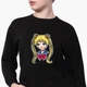 Свитшот для девочек Сейлор Мун (Sailor Moon) (9509-2926-7) 146-152 см Черный - изображение 1