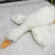 Плюшевая мягкая игрушка гусь для детей и взрослых большая подушка антистресс 90 см белая (kt-5681) - изображение 6