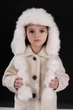 Шапка вушанка дитяча Matador з хутром 8-12 років 56 см біла - зображення 1