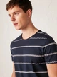 Мужская футболка LC Waikiki в полоску XL Синяя (LCW T-shirt -8391) - изображение 4