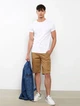 Мужская футболка LC Waikiki с необработанным стилизированным воротником XXL Белая (LCW T-shirt -8410) - изображение 3