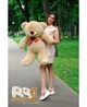 Ведмедик плюшевий сидячий BigBears 100 см. Мокко КІ-157-0123 - зображення 1
