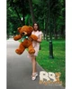 Ведмедик плюшевий сидячий BigBears 100 см. Коричневий КІ-156-0123 - зображення 2
