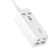 Сетевое зарядное устройство LDNIO SC1418 |2Type-C/2USB, 65W/5A, PD/QC4.0+| с розеткой и кабелем 2м. White - изображение 3