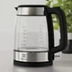 Electrolux Електрочайник, 1,7л, Strix, скло, чорний+нерж - изображение 2