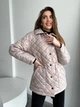 Стеганая женская куртка на кнопках K&ML 38 XL ( 50 - 52 ) Бежевый ( 38 - 03) - изображение 2