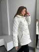 Стеганая женская куртка на кнопках K&ML 38 ( 50 - 52 ) Белый ( 38 - 02) - изображение 4
