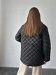 Стеганая женская куртка на кнопках K&ML 38 XS - S (42 - 44) Черный ( 38 - 01) - изображение 6