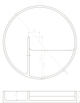 Тарілка для косметики 280*45мм кам'яна Solid surface - зображення 2