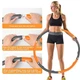 DUTISON Fitness Adult Hoop для похудения, обруч с поролоном, ширина 95 см + скакалка - изображение 1