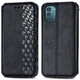 Чохол Deexe Rhombus Wallet для Nokia G21 / G11 - Black - зображення 1