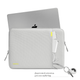 Противоударный чехол на молнии tomtoc 360° Sleeve for MacBook Air 15 (2023-2024) М2/М3 | Pro 16 (2019-2024) | Pro 15 (2016-2019) | Pro Retina 15 (2012-2015) - Gray - изображение 4