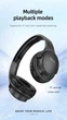 Наушники беспроводные Bluetooth c микрофоном HOCO W40 Mighty |BT5.3, 7h, AUX, Micro-SD| Black - изображение 3