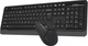 Клавіатура+миша A4Tech FG1012 Black Wireless - изображение 1