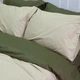 Постільна білизна MERISET ДУЕТ Світла оливка/Темний Хакі Поплін Сімейна на резинці 550349-8 - зображення 2