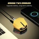 Ігрові Bluetooth навушники Onikuma T32 з LED підсвіткою Бездротові геймерські навушники Жовтий - зображення 9
