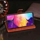 Чехол Idewei для Samsung Galaxy A50 2019 / A505F книжка кожа PU с визитницей коричневый - изображение 4