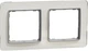 Рамка 2-постовая Schneider Electric Sedna Design Белое стекло (SDD360802) - изображение 1