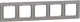 Рамка 5-постовая Schneider Electric Sedna Design Матовый алюминий (SDD370805) - изображение 1
