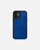 Чохол Kartell із шкіри пітона з дрібними лусочками для iPhone 12 Mini Синій - зображення 1